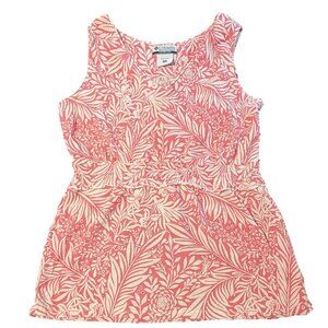 Columbia Pink Floral Cotton Top Size M
